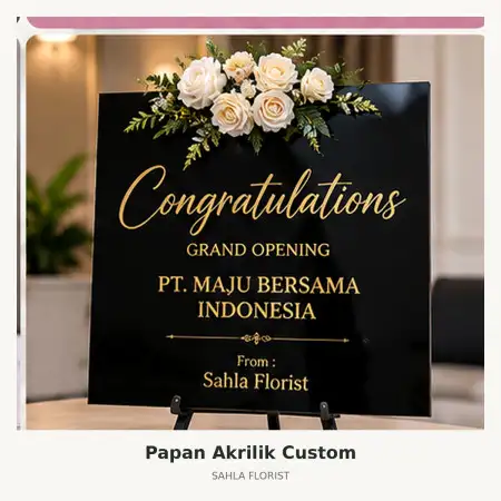 Papan Bunga Akrilik Kotagede